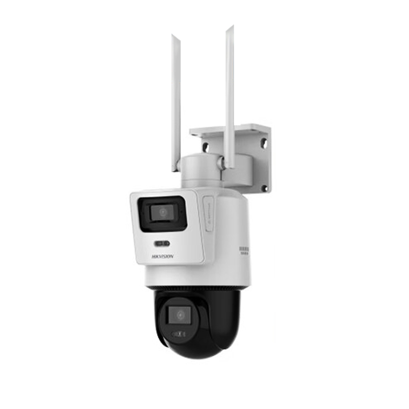 ?？低旽IKVISION DS-2DE3Q144MY-T/GLSE(4/4mm) 4G監(jiān)控器雙攝像頭